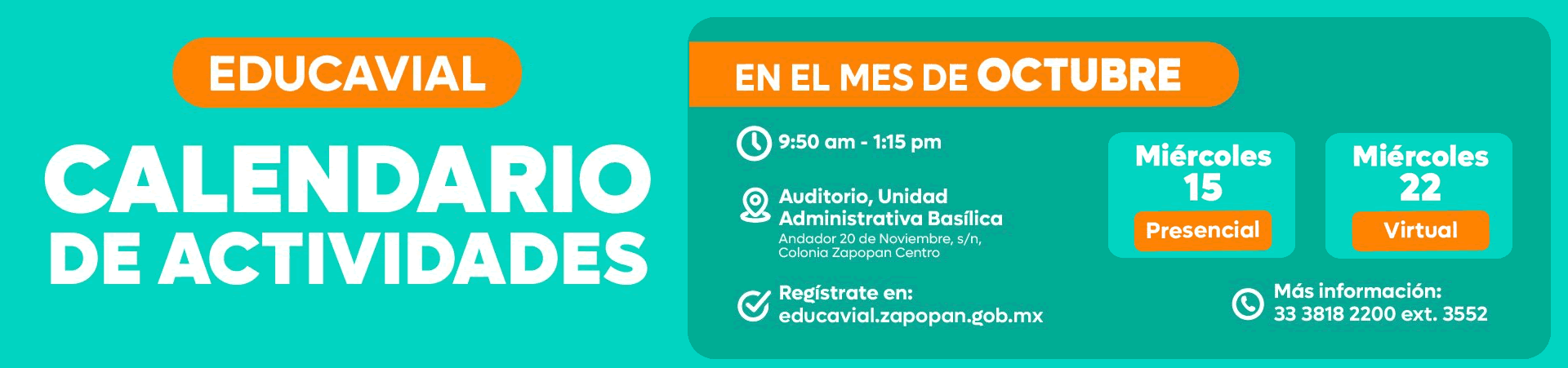 Calendario Educavial Octubre