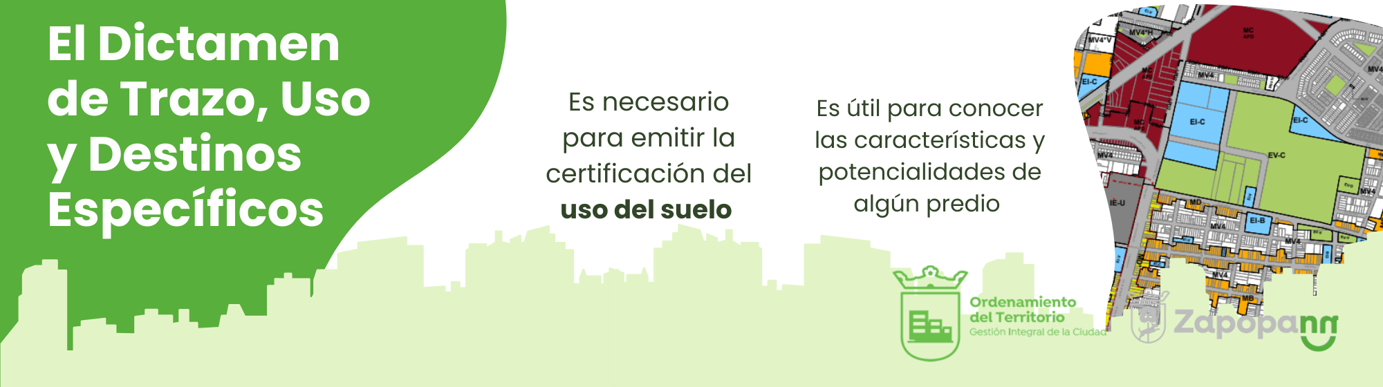 Ditamen de trazo uso y destinos