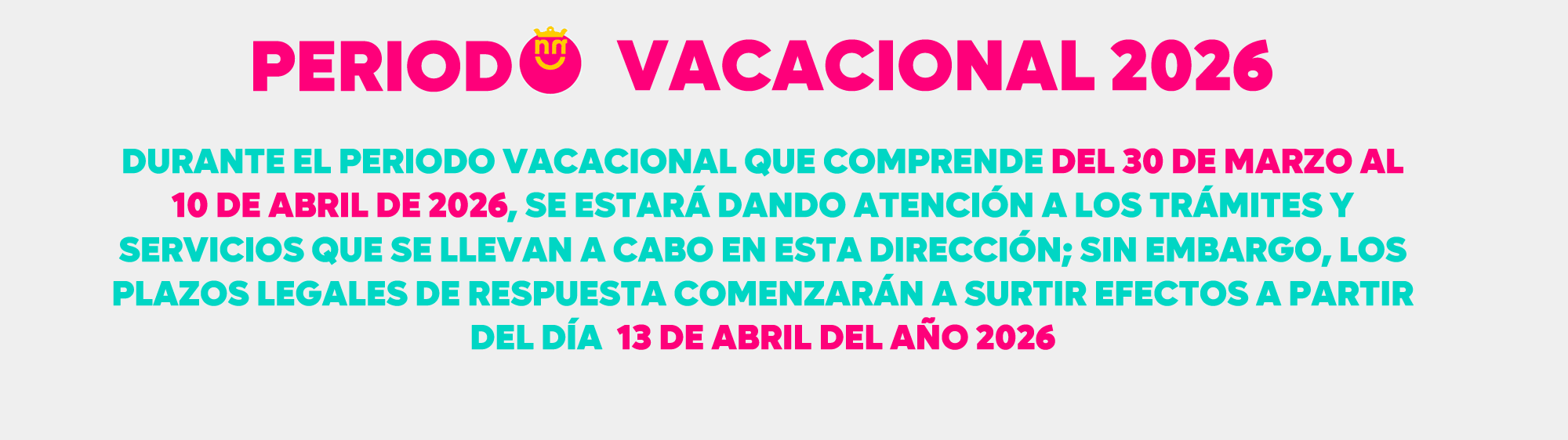 Periodo vacacional